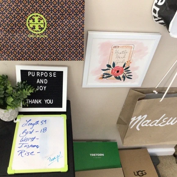 Anthropologie Corey Lynn Colter jumpsuit blue tan polka dot medium USA - Picture 8 of 9